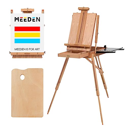 Amazon.co.jp: MEEDEN フレンチイーゼル ブナ木製 三脚画架 携帯